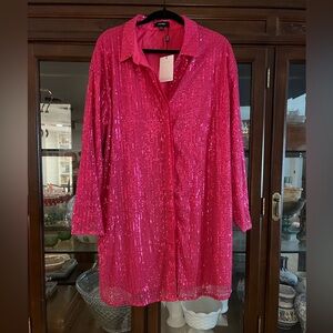 LolaMay NWT sequin pink mini dress